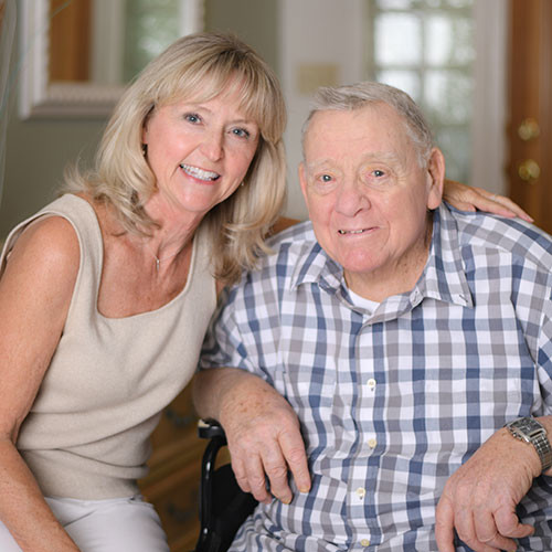 RN Gloria Curtis comforting patient Pilar
